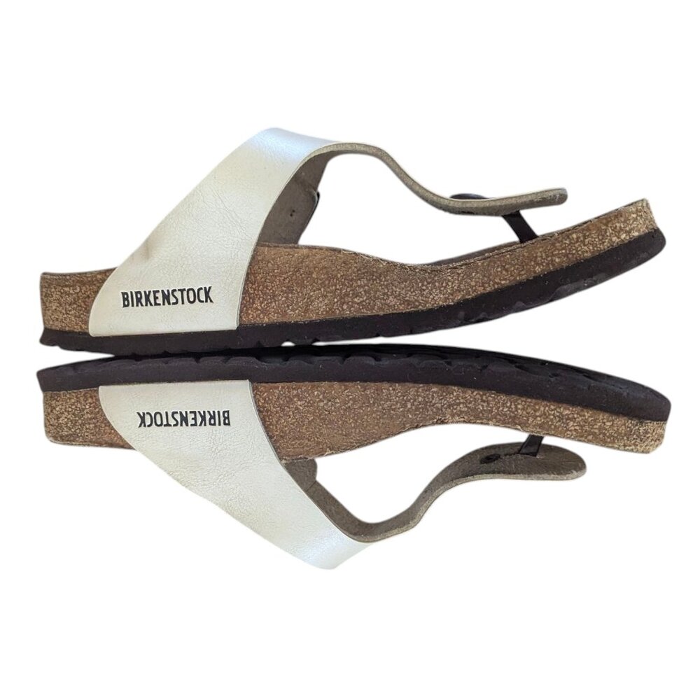 Birkenstock Platinum Leather Sandals - Size 40 - Picture 10 of 12